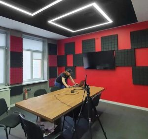 Акустичний поролон кімната для нарад з стінами з акустичного поролону