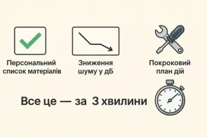 Переваги калькулятора звукоізоляції