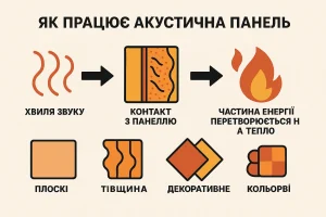 Як працює акустична панель