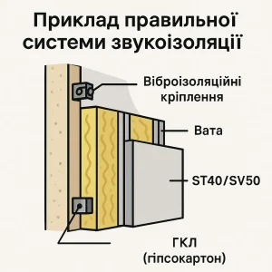 Приклад звукоізоляції