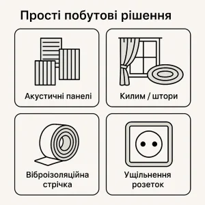 Прості рішення звукоізоляції