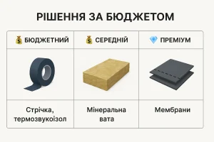 Решение звукоизоляции по бюджету